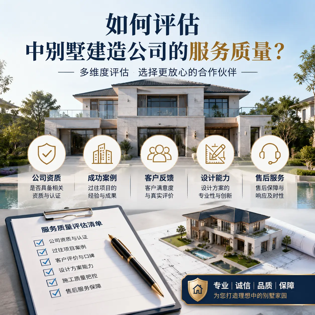 如何评估 黎平 中别墅建造公司的服务质量？